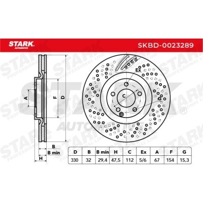 Tarcza hamulcowa Stark SKBD-0023289 SKBD-0023289 - foto 3