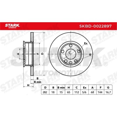 Tarcza hamulcowa Stark SKBD-0022897 SKBD-0022897 - foto 4