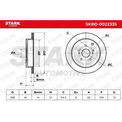 Tarcza hamulcowa Stark SKBD-0022335 SKBD-0022335 - foto 7