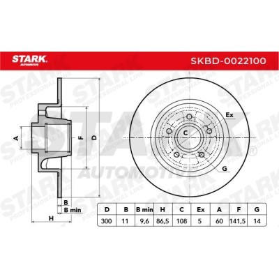 Tarcza hamulcowa Stark SKBD-0022100 SKBD-0022100 - foto 7