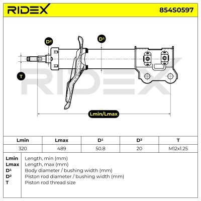 Amortyzator RIDEX 854S0597 854S0597 - foto 8