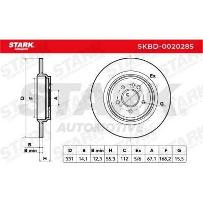 Tarcza hamulcowa Stark SKBD-0020285 SKBD-0020285 - foto 5