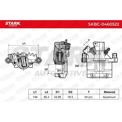 Zacisk Hamulcowy Stark SKBC-0460522 SKBC-0460522 - foto 3