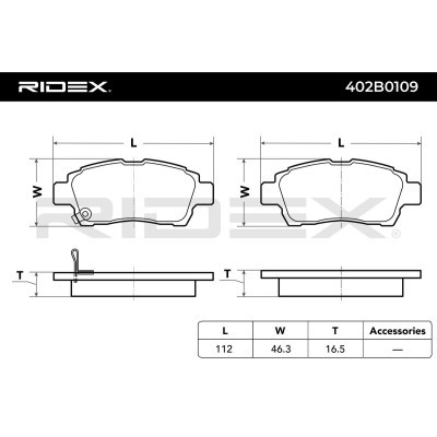 Klocki hamulcowe RIDEX 402B0109 402B0109 - foto 6