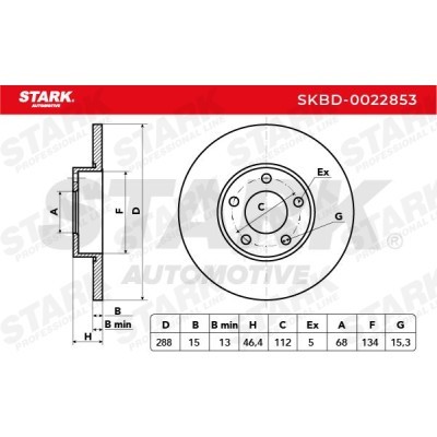 Tarcza hamulcowa Stark SKBD-0022853 SKBD-0022853 - foto 5