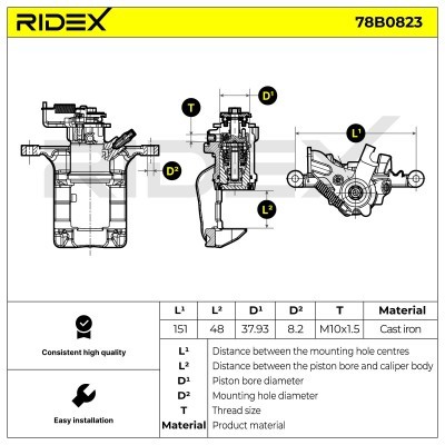 Zacisk Hamulcowy RIDEX 78B0823 78B0823 - foto 5