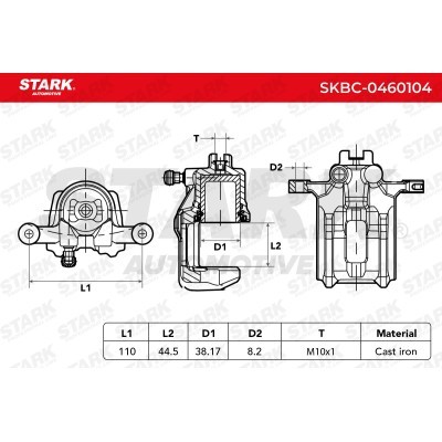 Zacisk Hamulcowy Stark SKBC-0460104 SKBC-0460104 - foto 4