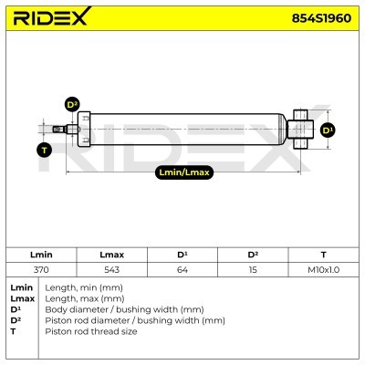 Amortyzator RIDEX 854S1960 854S1960 - foto 7