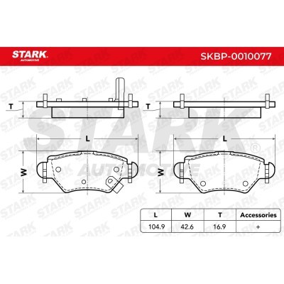 Klocki hamulcowe Stark SKBP-0010077 SKBP-0010077 - foto 4