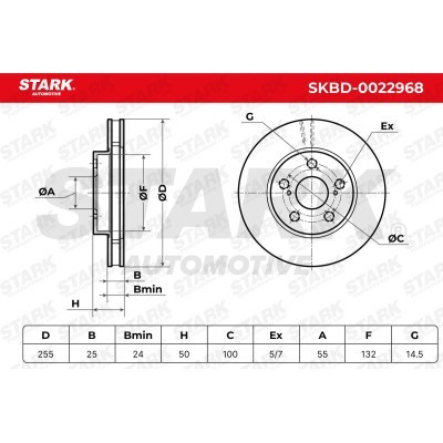 Tarcza hamulcowa Stark SKBD-0022968 SKBD-0022968 - foto 4