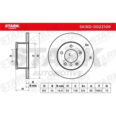 Tarcza hamulcowa Stark SKBD-0022109 SKBD-0022109 - foto 4