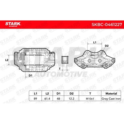 Zacisk Hamulcowy Stark SKBC-0461227 SKBC-0461227 - foto 6