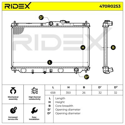 Chłodnica RIDEX 470R0253 470R0253 - foto 5