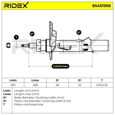 Amortyzator RIDEX 854S1956 854S1956 - foto 11