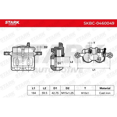 Zacisk Hamulcowy Stark SKBC-0460049 SKBC-0460049 - foto 4