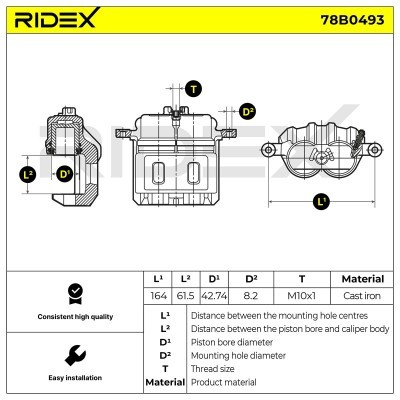 Zacisk Hamulcowy RIDEX 78B0493 78B0493 - foto 6