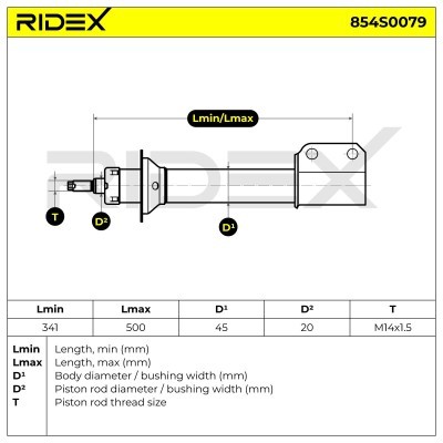 Amortyzator RIDEX 854S0079 854S0079 - foto 4