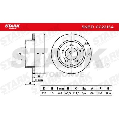 Tarcza hamulcowa Stark SKBD-0022154 SKBD-0022154 - foto 5