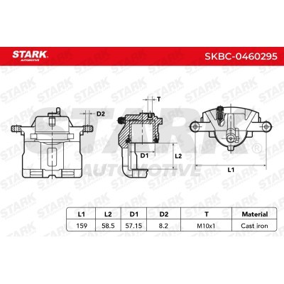 Zacisk Hamulcowy Stark SKBC-0460295 SKBC-0460295 - foto 6