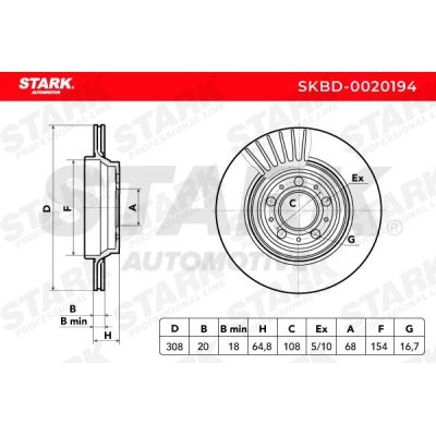Tarcza hamulcowa Stark SKBD-0020194 SKBD-0020194 - foto 5