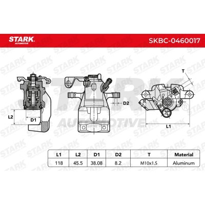 Zacisk Hamulcowy Stark SKBC-0460017 SKBC-0460017 - foto 3