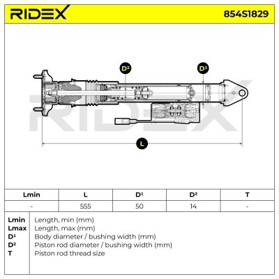 Amortyzator RIDEX 854S1829 854S1829 - foto 9