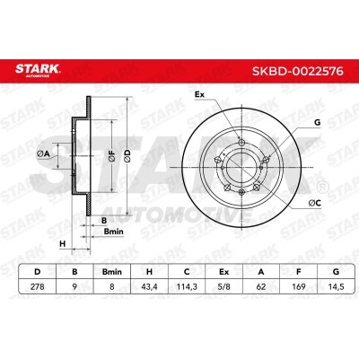 Tarcza hamulcowa Stark SKBD-0022576 SKBD-0022576 - foto 3