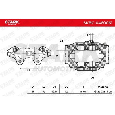 Zacisk Hamulcowy Stark SKBC-0460061 SKBC-0460061 - foto 4