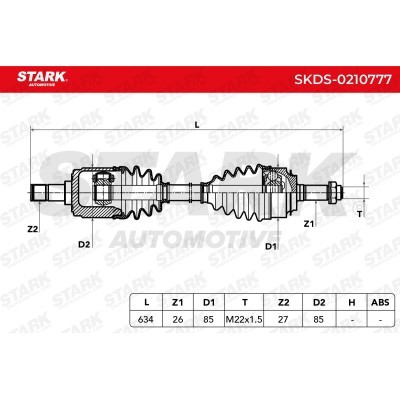 Półoś Napędowa Stark SKDS-0210777 SKDS-0210777 - foto 6
