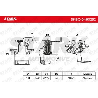 Zacisk Hamulcowy Stark SKBC-0460252 SKBC-0460252 - foto 6