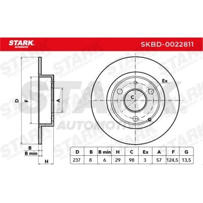 Tarcza hamulcowa Stark SKBD-0022811 SKBD-0022811 - foto 5