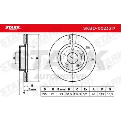Tarcza hamulcowa Stark SKBD-0023317 SKBD-0023317 - foto 3