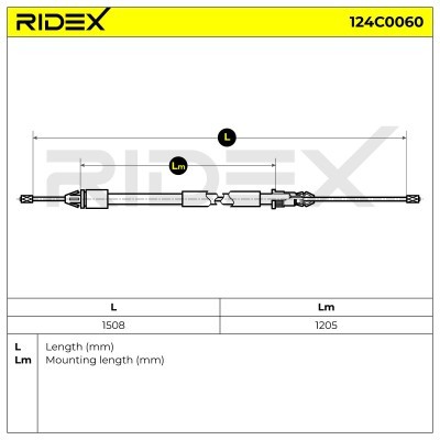 Linka Hamulca Ręcznego RIDEX 124C0060 124C0060 - foto 6