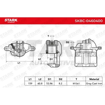 Zacisk Hamulcowy Stark SKBC-0460400 SKBC-0460400 - foto 6