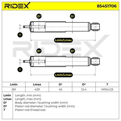 Amortyzator RIDEX 854S1706 854S1706 - foto 9