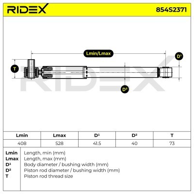 Amortyzator RIDEX 854S2371 854S2371 - foto 8