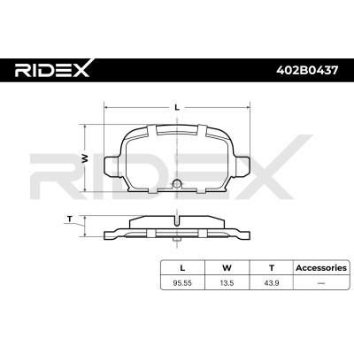 Klocki hamulcowe RIDEX 402B0437 402B0437 - foto 9