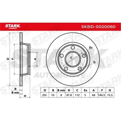 Tarcza hamulcowa Stark SKBD-0020060 SKBD-0020060 - foto 5