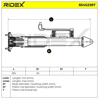 Amortyzator RIDEX 854S2387 854S2387 - foto 10
