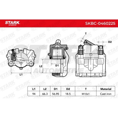 Zacisk Hamulcowy Stark SKBC-0460225 SKBC-0460225 - foto 8