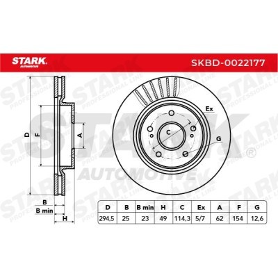 Tarcza hamulcowa Stark SKBD-0022177 SKBD-0022177 - foto 5