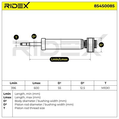 Amortyzator RIDEX 854S0085 854S0085 - foto 9
