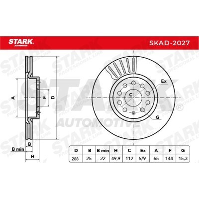 Tarcza hamulcowa Stark SKAD-2027 SKAD-2027 - foto 4