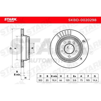 Tarcza hamulcowa Stark SKBD-0020298 SKBD-0020298 - foto 6