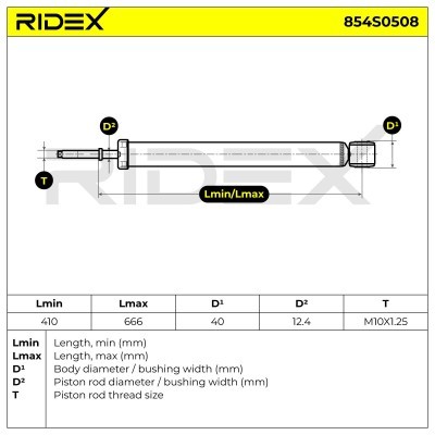 Amortyzator RIDEX 854S0508 854S0508 - foto 8