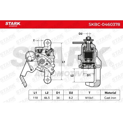 Zacisk Hamulcowy Stark SKBC-0460378 SKBC-0460378 - foto 5