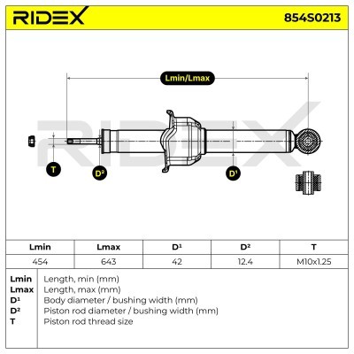 Amortyzator RIDEX 854S0213 854S0213 - foto 8