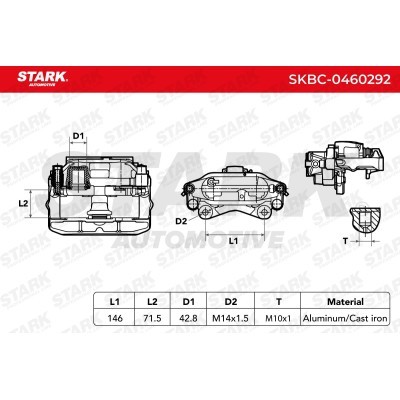 Zacisk Hamulcowy Stark SKBC-0460292 SKBC-0460292 - foto 6