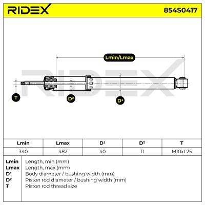 Amortyzator RIDEX 854S0417 854S0417 - foto 9