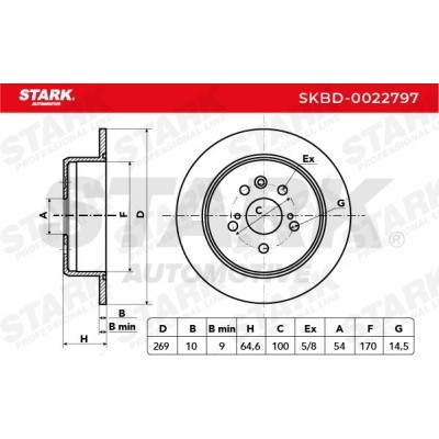 Tarcza hamulcowa Stark SKBD-0022797 SKBD-0022797 - foto 3